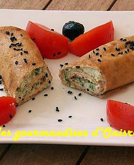 Crêpes saumon ricotta