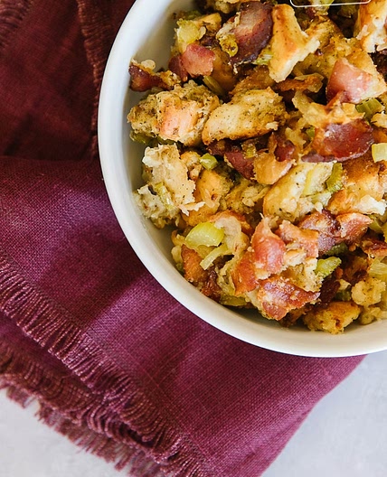 Thanksgiving Stuffing with Bacon