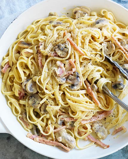 Creamy bacon carbonara
