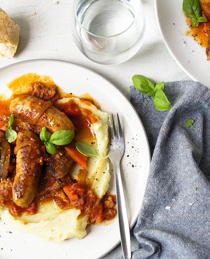 Saucy Sausages recipe