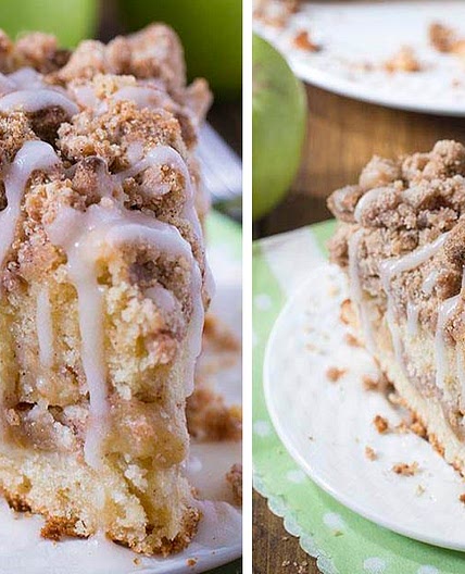 Cinnamon Apple Crumble Cake