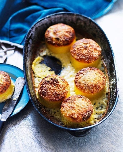 Twice-baked sweetcorn soufflés