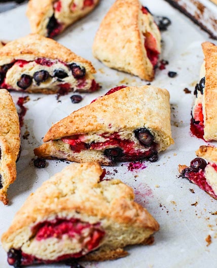 Triple Berry Scones