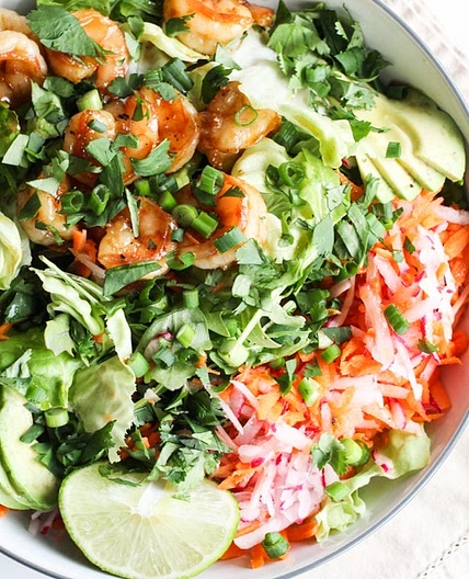 Honey-Ginger Shrimp Bowls (AIP, Paleo)