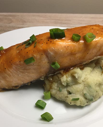 Salmon w/Orange Maple Glaze