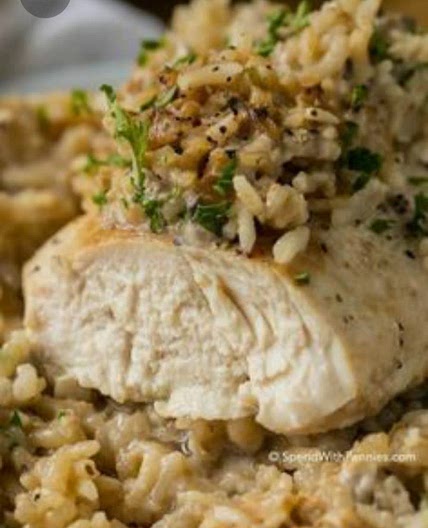 4 Ingredient Chicken and Rice Casserole