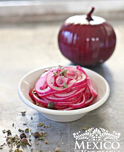 Pickled red onions