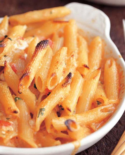 Penne with Five Cheeses