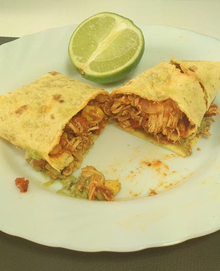 Chicken burritos