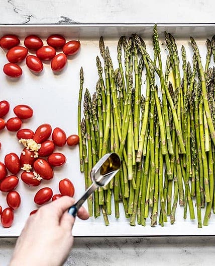 Roasted Asparagus and Tomatoes