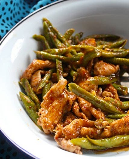 Chicken Red Curry Stir-Fry with Green Beans Recipe