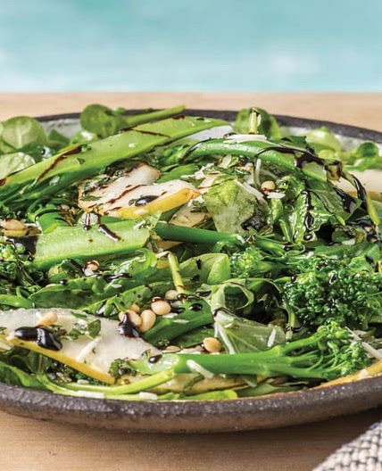 Pear & Broccolini Salad with Parmesan, Mint & Pine Nuts | Serves 2