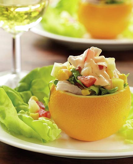 Ensalada de pollo y piña