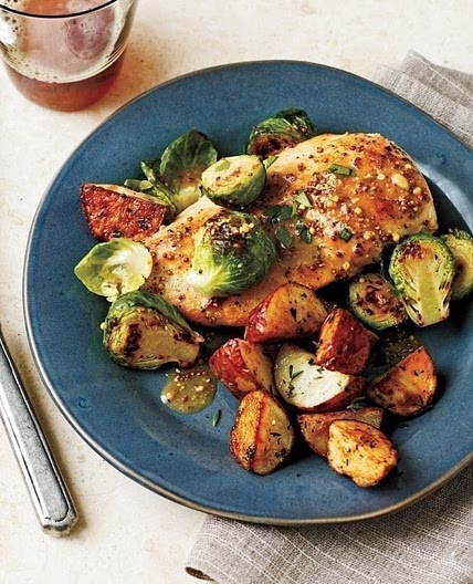 Chicken & Brussels Sprouts with Mustard Sauce | MyFitnessPal
