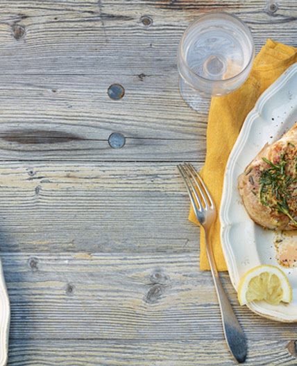 Schweinskotelett mit Rosmarin-Senf-Marinade