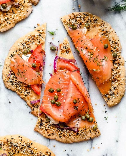 Smoked Salmon Breakfast Flatbread