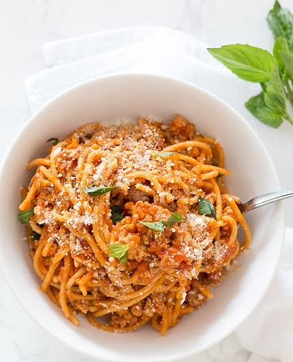 Instant Pot One-Pot Spaghetti with Meat Sauce