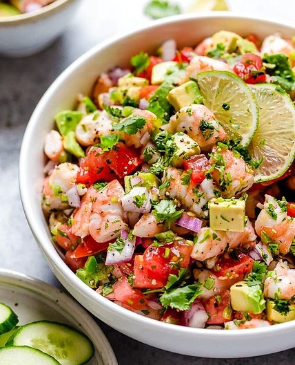 Zesty Lime Shrimp and Avocado Salad