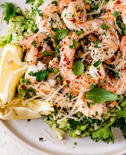 Shrimp Scampi with Broccoli Orzo
