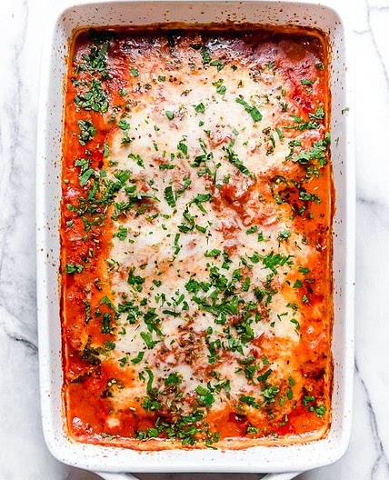 Lighter Eggplant Parmesan