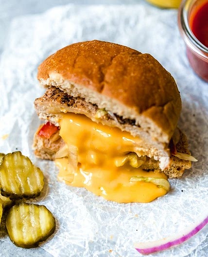 Inside Out Turkey Cheeseburgers