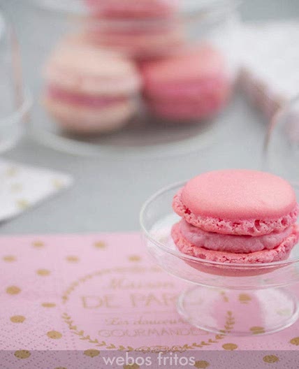 Macarons de fresa