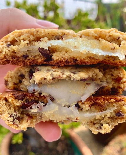 Miso Chocolate Chip Mochi Cookies