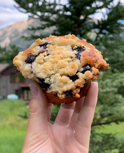 Blueberry Muffins with Crunchy Streusel