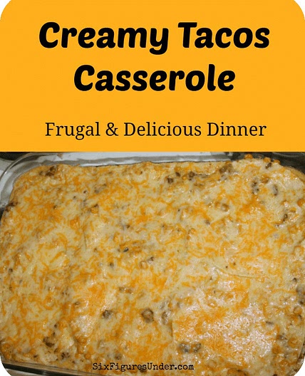 Creamy Tacos Casserole