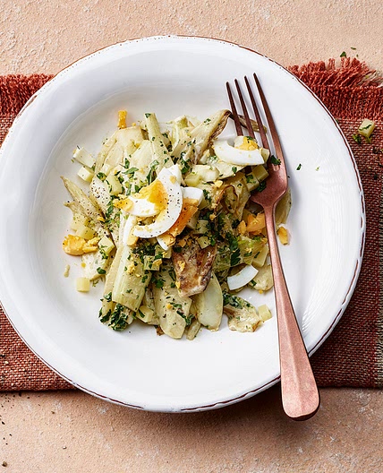 Käsesalat mit gebratenem Fenchel