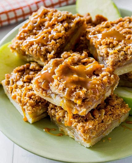 Salted Caramel Apple Pie Bars