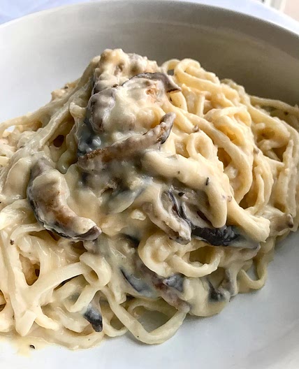Udon Noodle Truffle Mac & Cheese w/ Shiitake Mushrooms
