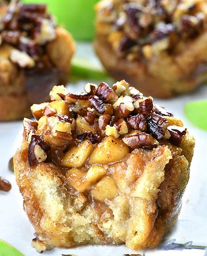 Apple Pecan French Toast Cups