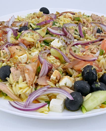 Ensalada griega muy fácil y fresca