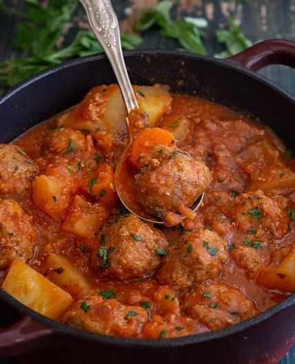 Hearty Italian Meatball Stew