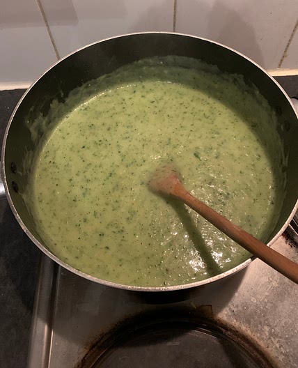 Basil & Courgette soup