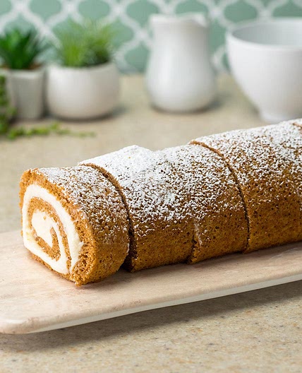 Pumpkin Spice Swiss Roll Recipe by Tasty