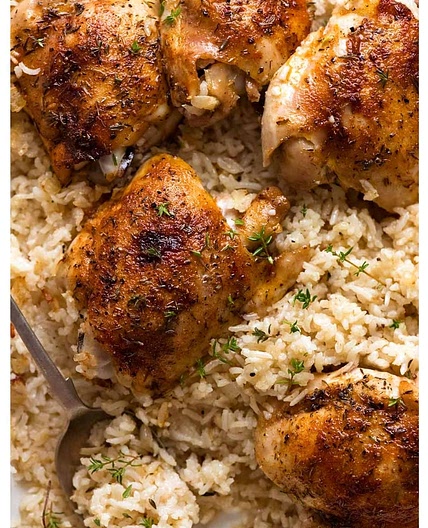 Oven Baked Chicken and Rice