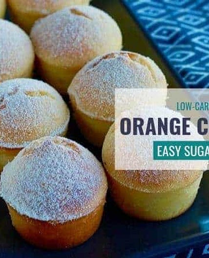 Sugar-Free Gluten-Free Orange Cupcakes (minis)