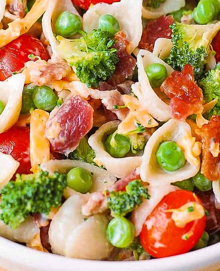 Broccoli Bacon Ranch Pasta Salad