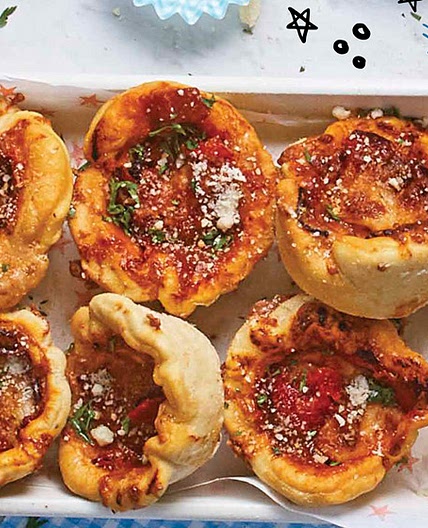 Pizza cupcakes para una comida divertida y deliciosa