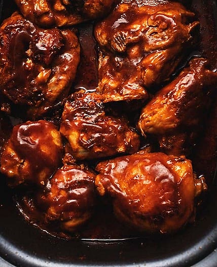 Crock pot BBQ Chicken Thighs