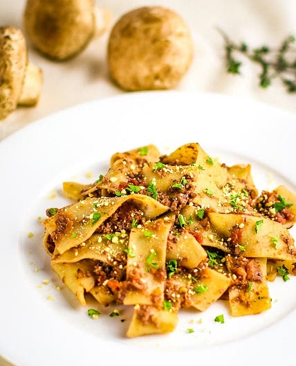 Vegan Mushroom Walnut Bolognese