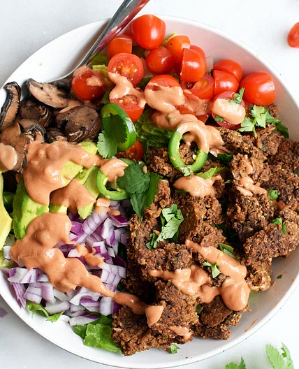 Veggie Burger Salad
