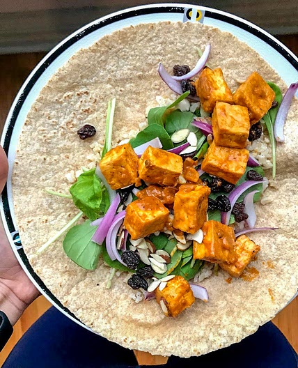 Curry Tofu Wrap