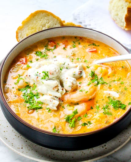 Slow-Cooker Shrimp & Crab Bisque
