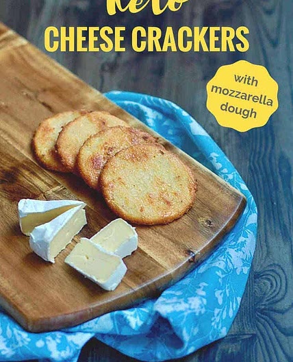 Keto Cheese Crackers - with mozzarella dough