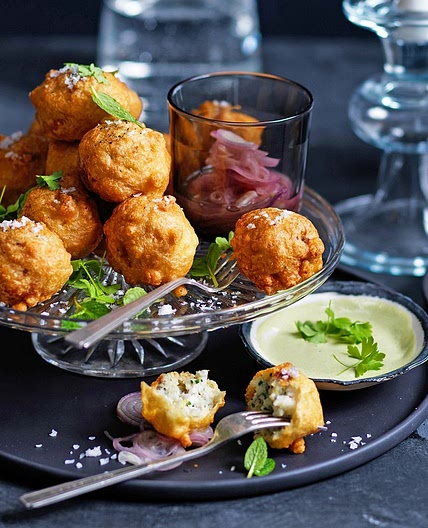 Murray cod balls with parsley mayonnaise