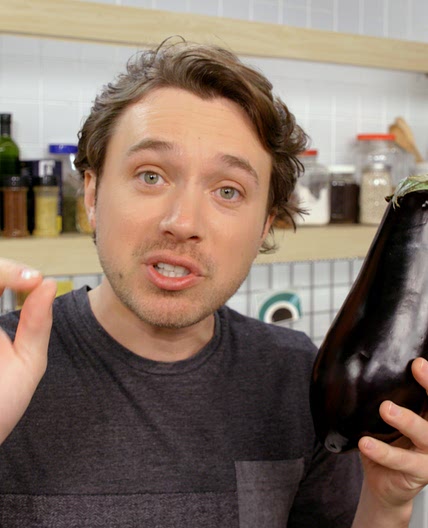Japanese Miso Eggplant With Rice & Cabbage Slaw