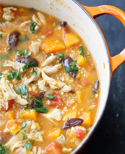 Chicken & Butternut Squash Soup with Quinoa